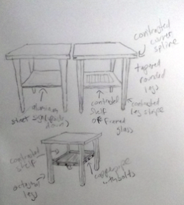 design options for chart-top tables